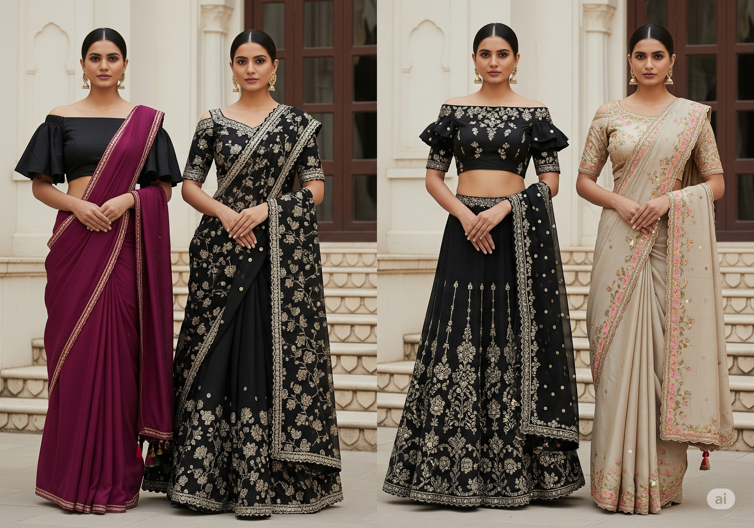 Fashion-Forward Off-ShoulderCold-Shoulder blouse design