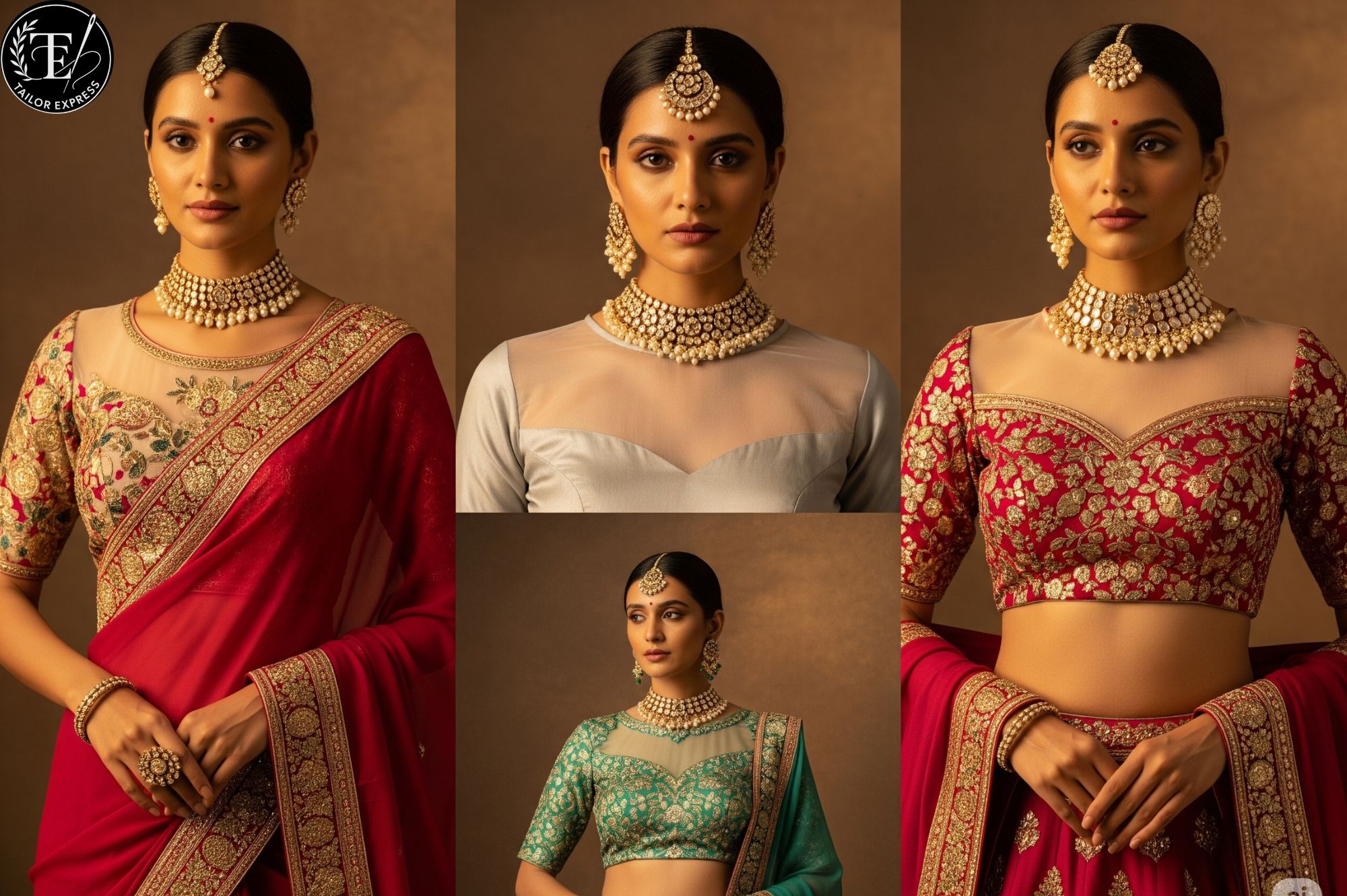 Sheer Elegance Illusion Necklines (using netorganza) blouse design